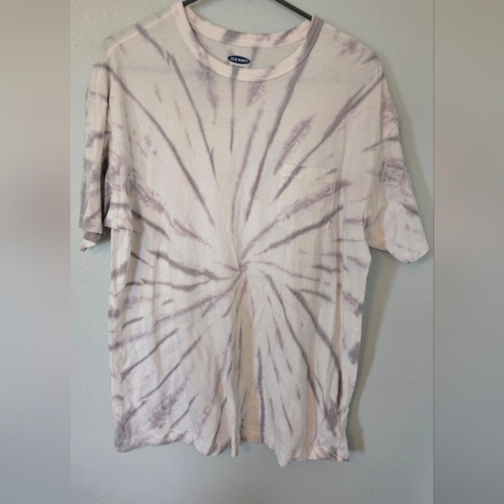 Old Navy Gray Tie Dye Tee Size Medium